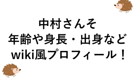 中村さんその年齢や身長・出身などwiki風プロフィール！