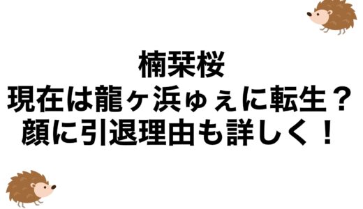 楠栞桜の現在は龍ヶ浜ゅぇに転生？顔に引退理由も詳しく！