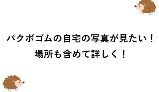 パクボゴムの自宅の写真が見たい！場所も含めて詳しく！